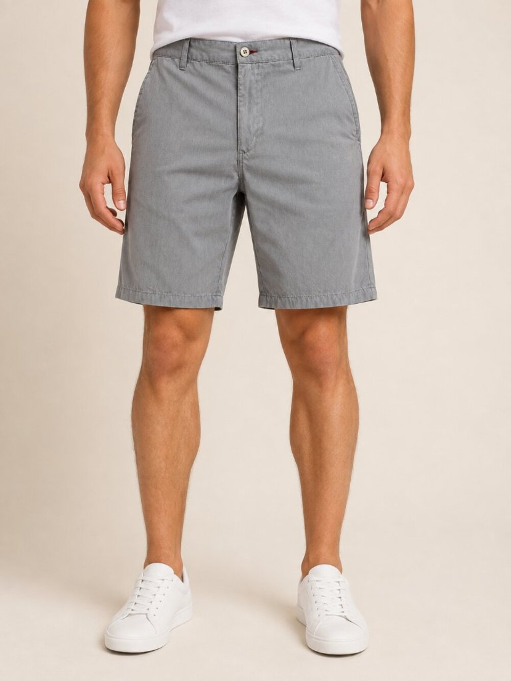Ron Jon Surf Shop Men's Light Gray Stretch Chino Shorts Size 34 11" Inseam